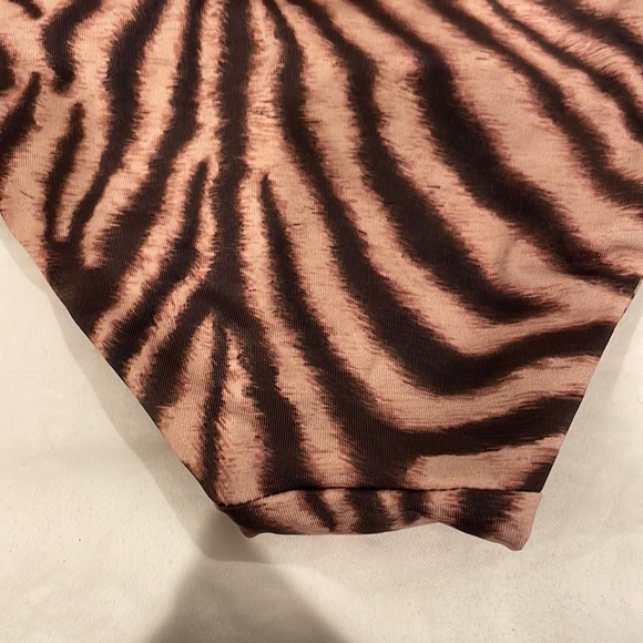 Acacia girls honey swimwear bikini tan and brown animal print size L - Picture 5 of 6